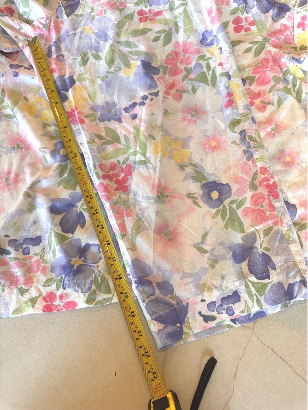 Lauren Ralph Lauren Black Label Short 2-Piece Pajama Set Floral Women’s Large - Picture 12 of 15